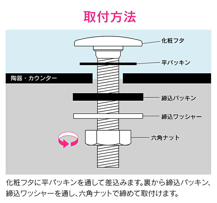 カクダイ　GAONA　これエエやん カウンター化粧フタ　【品番：GA-MG019】