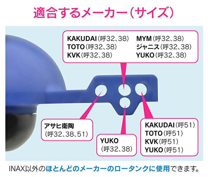 カクダイ　GAONA　これエエやん トイレロータンク補修セット　【品番：GA-NG006】