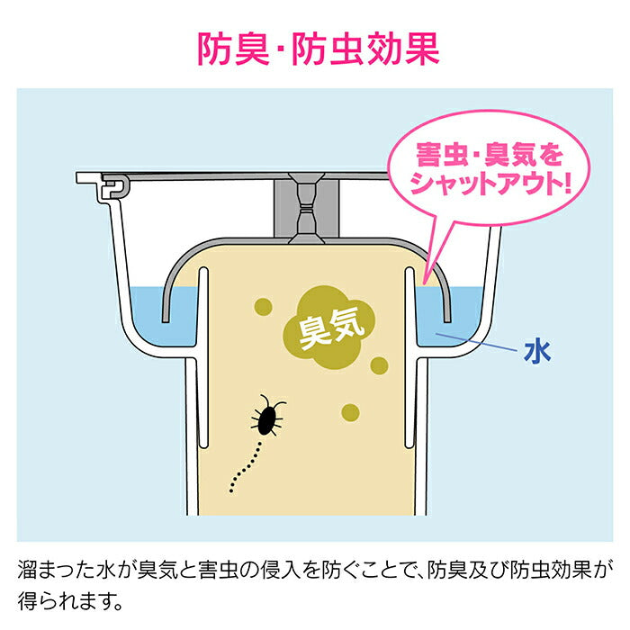 カクダイ　GAONA　これエエやん 防臭ワンつき排水あみ（１００用）　【品番：GA-KW024】