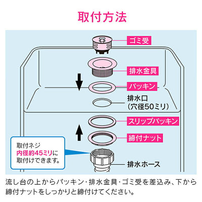 カクダイ　GAONA　これエエやん プレス両用排水栓（小）　【品番：GA-PB090】