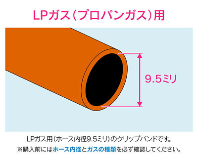 【メール便対応】カクダイ　GAONA　これエエやん クリップガスバンド（１０個）　【品番：GA-PG002】