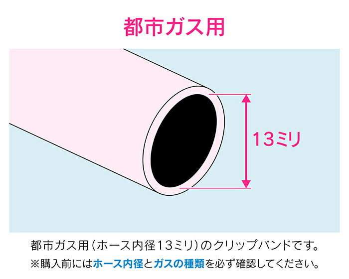 【メール便対応】カクダイ　GAONA　これエエやん クリップガスバンド（２個）　【品番：GA-PG003】