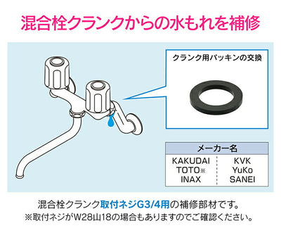 【メール便対応】カクダイ　GAONA　これエエやん クランク用パッキン（２枚入）　　【品番：GA-HG027】