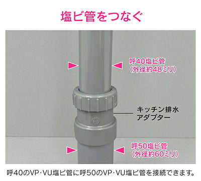 カクダイ　GAONA　これエエやん キッチン排水アダプター　【品番：GA-PB106】