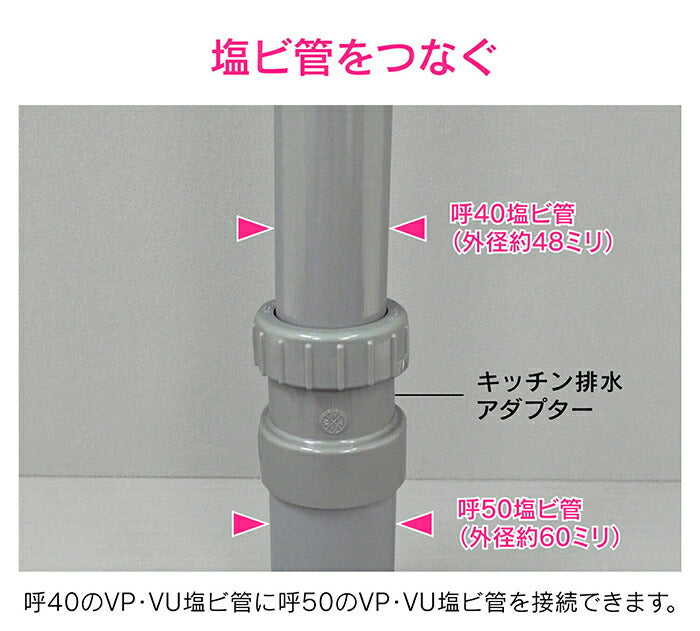 カクダイ　GAONA　これエエやん キッチン排水アダプター　【品番：GA-PB106】