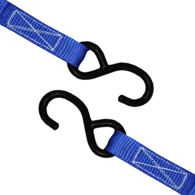 フリーク　FREAK 荷締めベルト青 S字フック250kg 幅25mm×長さ0.5+2m　【品番：75025】