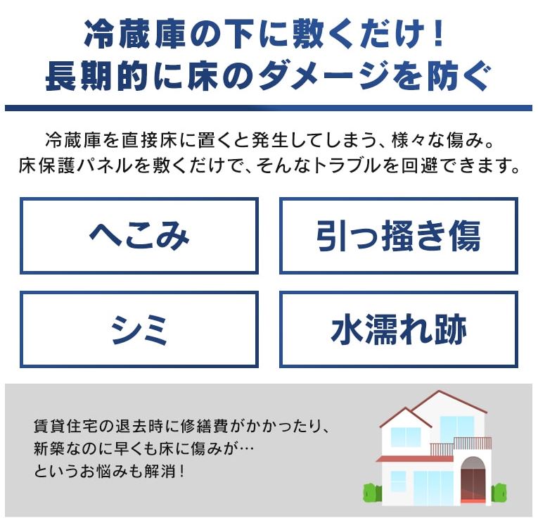 アイリスオーヤマ　冷蔵庫下床保護パネル RPD-XS　XSサイズ　【品番：574274】