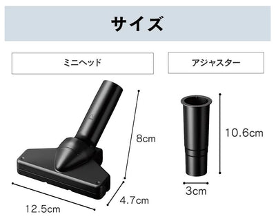 アイリスオーヤマ　充電式サイクロンスティッククリーナー 別売ミニノーマルヘッド CNH29　【品番：285254F】