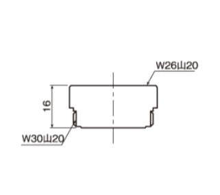 水生活製作所　アダプター中間取付用　【品番：AD5】