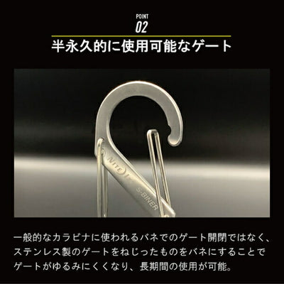 【メール便対応】NITE IZE（ナイトアイズ）　エスビナー #5　ブラック　【品番：SB5-03-01】