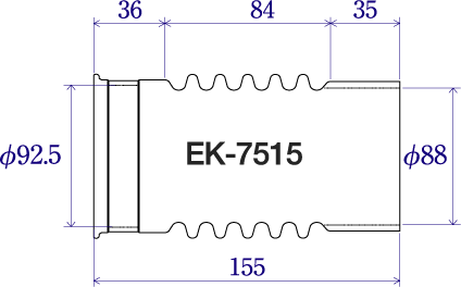 エムツーエム　e-Joint（イージョイント）　洋風Pタイプ便器用/和風便器用　【品番：EK-7515】