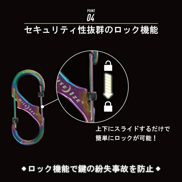 【メール便対応】NITE IZE（ナイトアイズ）　エスビナー スライドロック 