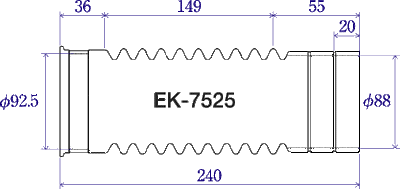 エムツーエム　e-Joint（イージョイント）　洋風Pタイプ便器用/和風便器用　【品番：EK-7525】●