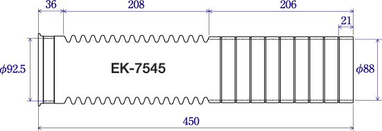 エムツーエム　e-Joint（イージョイント）　洋風Pタイプ便器用/和風便器用　【品番：EK-7545】