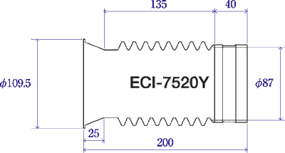 エムツーエム　e-Joint（イージョイント）　排水鋳鉄管（L型）改修工事用　【品番：ECI-7520Y】