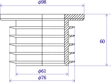 エムツーエム　e-Joint（イージョイント）　掃除流し用（壁・床兼用）　【品番：ESK-65】