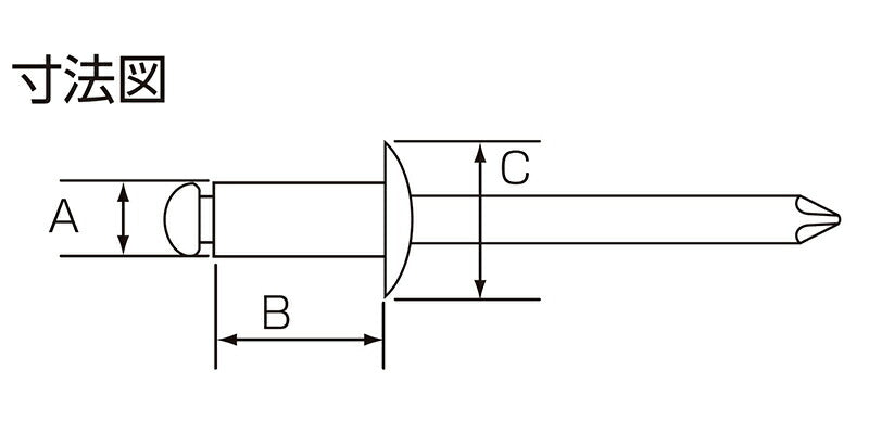 新潟精機　SK　ブラインドリベット （4-2） 100本入 SK-423W　【品番：4975846734128】