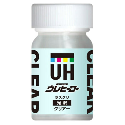 斎藤塗料　ウレヒーロー ラスクリ 15ml　クリヤー（光沢あり）　【品番：1011】