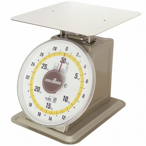 高森コーキ　ワールドボス 見やすい上自（上皿はかり） 30kg　【品番：MYM-30】●