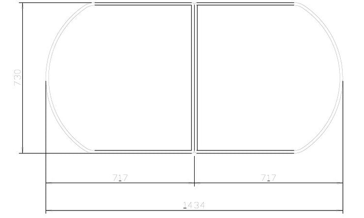 タカラスタンダード 組み合わせ式風呂フタ（2枚組） フロフタMVA-16Y