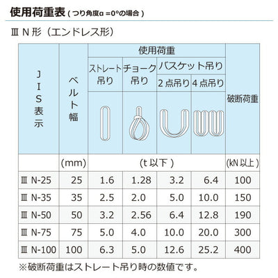 東レインターナショナル　ポリエステルスリング PET3N エンドレス形 5ton 幅75mm 長さ2m　【品番：PET3N 75×2.0】