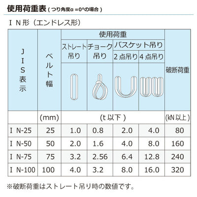 東レインターナショナル　ケミカルスリング C1N エンドレス形 1ton 幅25mm 長さ3m　【品番：C1N 25×3.0】