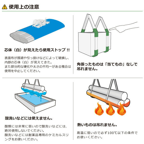 東レインターナショナル　シライマルチスリング HE 両端アイ形 1.6ton 幅46mm 長さ10m　【品番：HE W016×10.0】