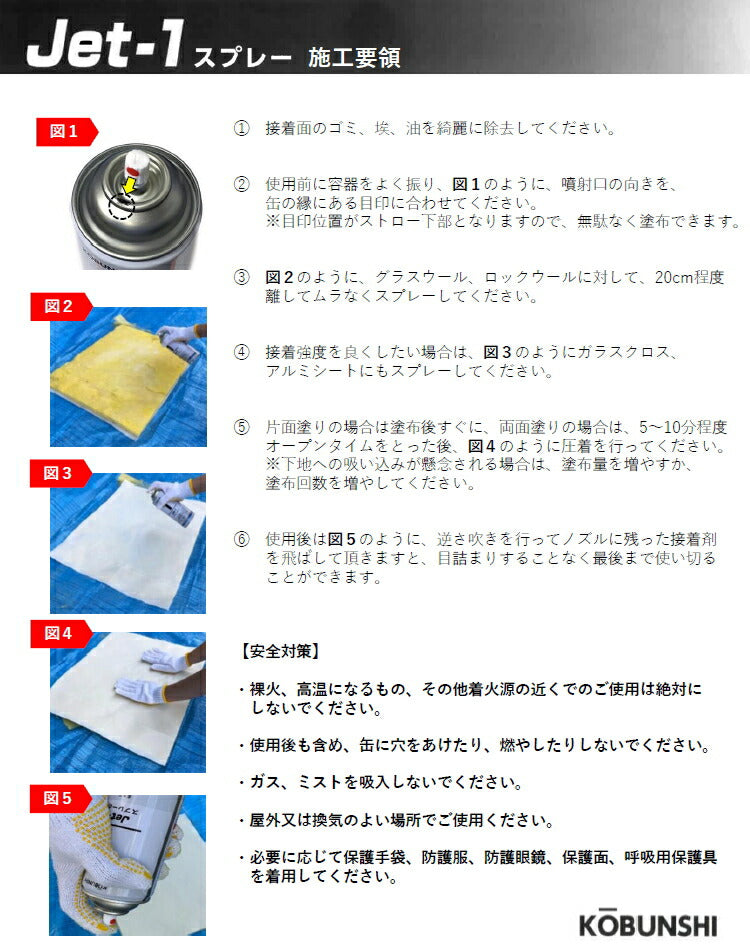 高分子商事　Jet-1スプレーのり　【品番：4582577800017】●