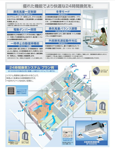 高須産業　24時間換気システム対応 浴室換気乾燥暖房機（外部換気扇連動タイプ）　【品番：BF-231SHC】●