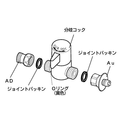 ナニワ製作所　食器洗い乾燥機専用部材　【品番：Au・ADセット】●