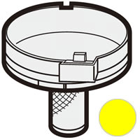シャープ　掃除機用 筒型フィルター（上）＜イエロー系＞　【品番：2172130130】