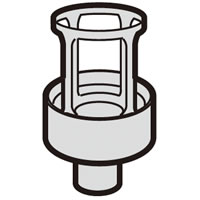 シャープ　掃除機用 筒型フィルター（下）　【品番：2174070028】●