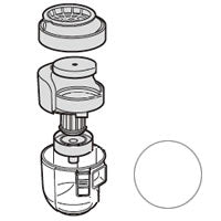 シャープ　掃除機用 ダストカップセット＜ホワイト系＞　【品番：2171370386】