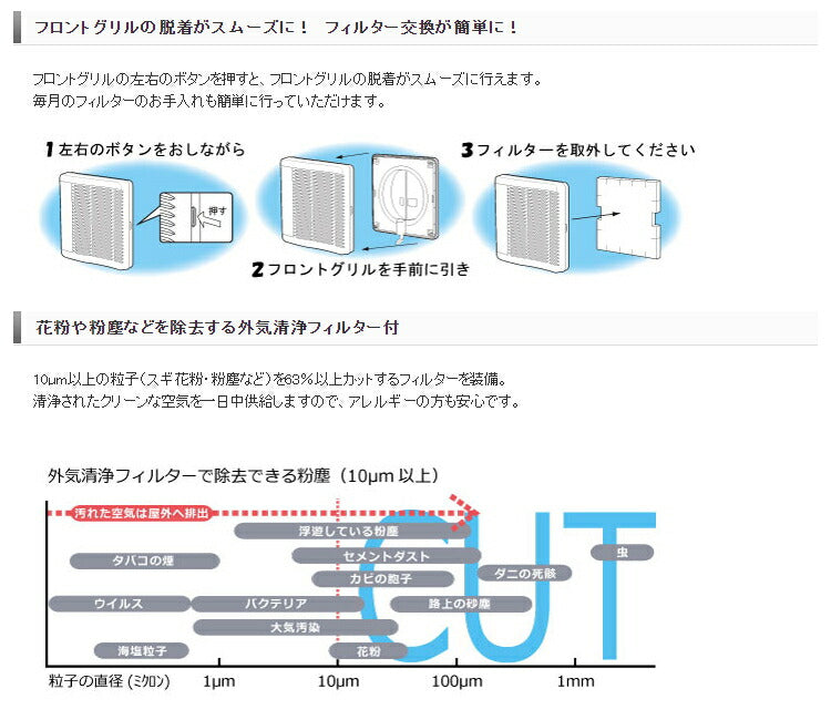 マックス　自然給気口 φ100 ベーシックタイプ VGK100SBF　【品番：JD90940】●