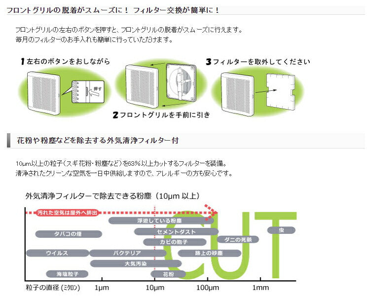 マックス　自然給気口 φ150 差圧ダンパー付 VGK150SBDF　【品番：JD90943】