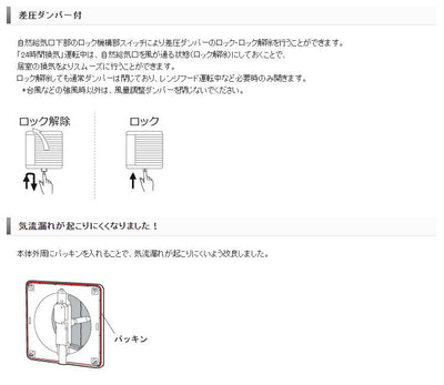 マックス　自然給気口 φ150 差圧ダンパー付 VGK150SBDF　【品番：JD90943】