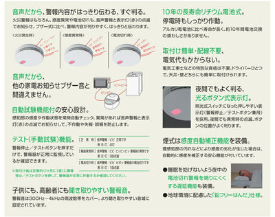 マックス　煙式火災警報器 火無安全　【交換用】音声警報式 リチウム電池10年タイプ 〈国家検定品〉 KK-DS28-10　ナチュラルホワイト　【品番：JQ90062】