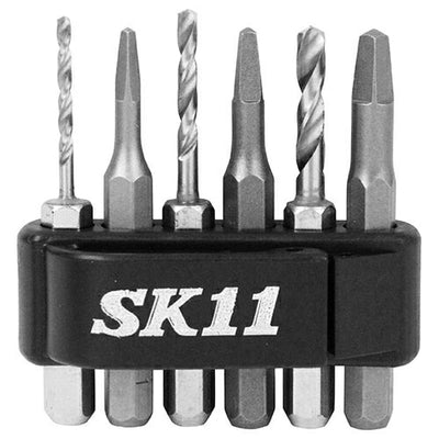 藤原産業　SK11　六角軸折れこみボルト抜き セット【品番：4977292314183】