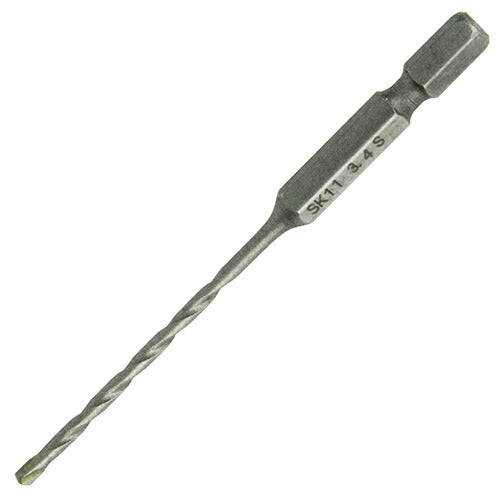 藤原産業　SK11　六角軸振動用充電ドリルビット 3.4MM　【品番：4977292343770】