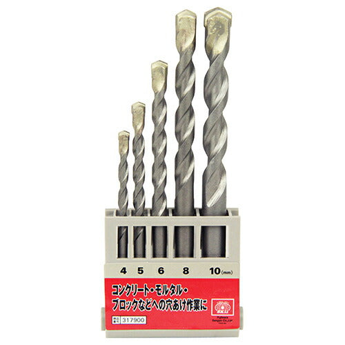 藤原産業　SK11　コンクリート用ドリルセット DSC-1 5PCS　【品番：4977292317900】