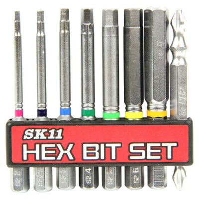 藤原産業　SK11　六角ビットセット8本組 BS-20N 8ホンクミ　【品番：4977292314220】