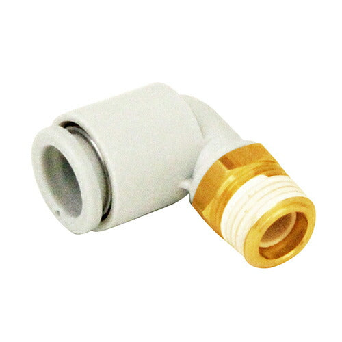 藤原産業　SK11　W管継手 エルボユニオン KQ2L08-01AS　【品番：4977292419505】