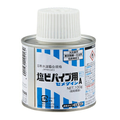 セメダイン　硬質塩化ビニル用接着剤　塩ビパイプ用（100g）　【品番：AR-066】