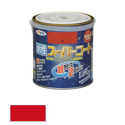 アサヒペン　水性 スーパーコート 赤 0.7L　【品番：4970925414359】