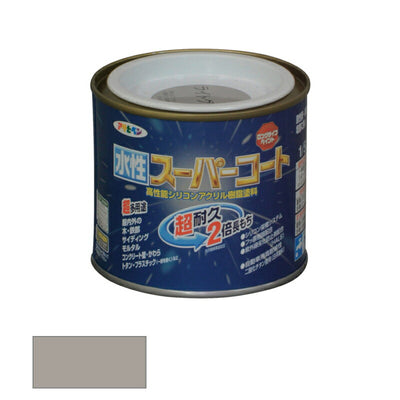 アサヒペン　水性 スーパーコート ライトグレー 1/5L　【品番：4970925412591】