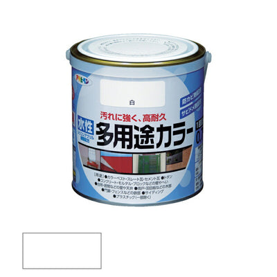 アサヒペン　水性 多用途カラー 0.7L 白　【品番：4970925460714】●