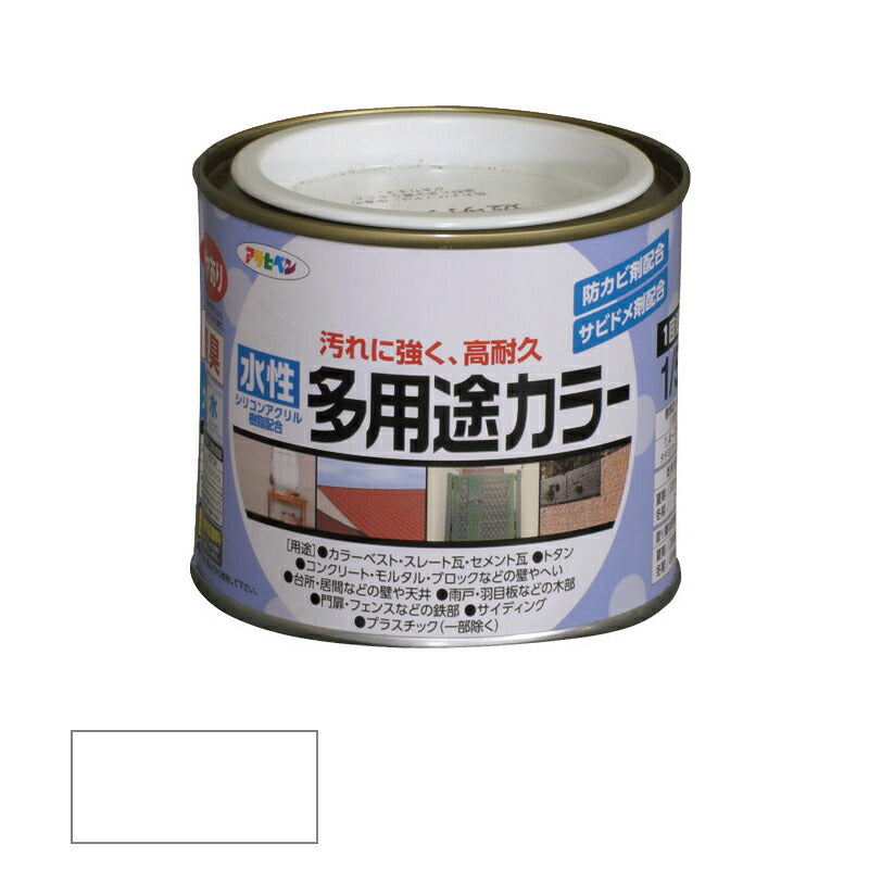 アサヒペン　水性 多用途カラー 1/5L クリヤ　【品番：4970925460448】