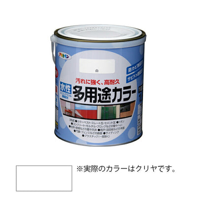 アサヒペン　水性 多用途カラー 1.6L クリヤ　【品番：4970925461544】