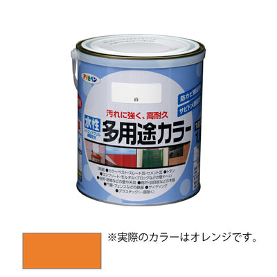 アサヒペン　水性 多用途カラー 1.6L オレンジ　【品番：4970925461636】