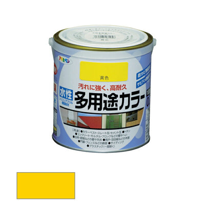 アサヒペン　水性 多用途カラー 0.7L 黄色　【品番：4970925461056】